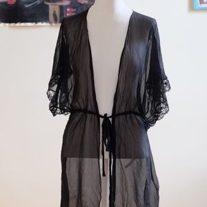 Black vintage robe